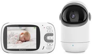 VB802 3.2-inch baby monitor - High-definition night vision baby surveillance device - 360-degree pan-tilt baby care device VB802 3.2-inch baby monitor - High-definition night vision baby surveillance device - 360-degree pan-tilt baby care device