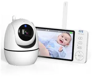 WUSU 5-inch high-definition baby monitor - baby caregiver device with monitoring camera WUSU 5-inch high-definition baby monitor - baby caregiver device with monitoring camera