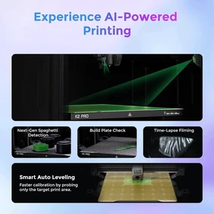Creality Official K2 Pro Combo(A) 3D Printer, Multi-Color Printing with CFS, 600mm/s High-Speed, AI Cameras, Full Auto-Leveling, Dual Z-Axis, 300x300x300mm Build Volume Creality Official K2 Pro Combo(A) 3D Printer, Multi-Color Printing with CFS, 600mm/s High-Speed, AI Cameras, Full Auto-Leveling, Dual Z-Axis, 300x300x300mm Build Volume