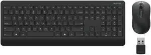 Wireless Desktop 900 Keyboard and Mouse Combo - Designed by Microsoft  Quiet Touch Keys, Ambidextrous Design, Customizable Hotkeys, Two Year Battery Life  Black