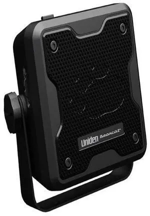 (BC23A) Bearcat 15-Watt Amplified External Communications Speaker. Durable Rugged Design, Perfect for Amplifying  Scanners, CB Radios, and Other Communications Receivers. , Black