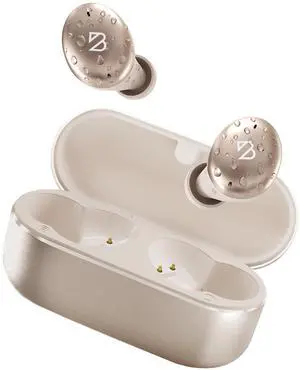 Tempo 30 Wireless Earbuds for Small Ears - Award-Winning Sound, Sweatproof Bluetooth Earbuds, Comfortable Ear Buds for Women, Gold Earphones Small Ear Canals, Long Battery Headphones