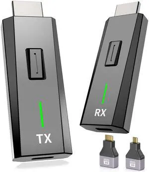 Wireless HDMI Transmitter and Receiver 328FT/100M, 4k Decode 1080P Output, Plug & Play Portable 2.4g/5g, Wireless Hdmi Extender Kit to Monitor from Laptop/PC/Projector/TV Box
