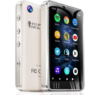 G7 Android MP3 Player with Bluetooth WiFi, 4" Touchscreen, 3GB RAM, 80GB Storage, Portable MP4 Music Player with Spotify, YouTube, Audible, Built-in Speaker & Camera