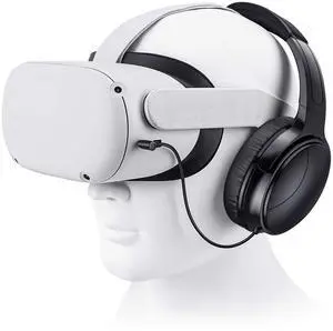 VR Gaming Headphones for Quest 2/Quest 3 Increase VR Immersion, Custom Length Cable, Optimized Gaming Audio Driver, Memory Protein Ear Pads Noise Isolating and Other Accessories VR Gaming Headphones for Quest 2/Quest 3 Increase VR Immersion, Custom Length Cable, Optimized Gaming Audio Driver, Memory Protein Ear Pads Noise Isolating and Other Accessories