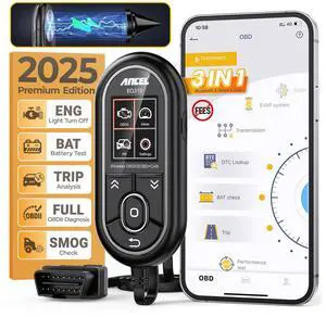 BD310 OBD2 Scanner & Engine Code Reader - Advanced Battery Test, Trip Analysis, Performance Test, Bluetooth Diagnostic Tool for Android & iPhone - Works for All 1996+ Vehicles