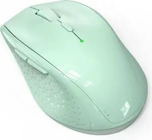 Wireless Mouse, 2.4G USB Computer Mouse with 6-Level Adjustable 4800 DPI, 30 Months Battery, Ergonomic Grips, 6 Buttons Portable for PC, Chromebook, Mac - Green