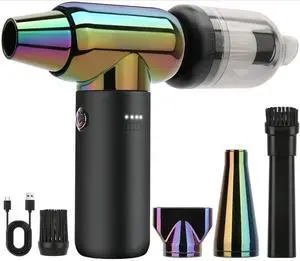 Compressed Air Duster,110000RPM Electric Air Duster, Mini Blower, Jet Dry Blower for Computer, Keyboard, Car, Home, Outdoor Cleaning, Type-C (Green)