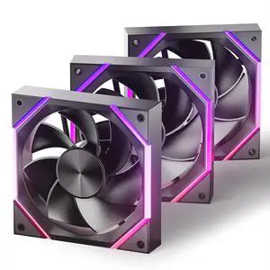 120mm Case Fan with Efficient Cooling, 800-1800RPM Speed Control, and Whisper-Quiet Operation Under 29 dB, Unique Design for PC