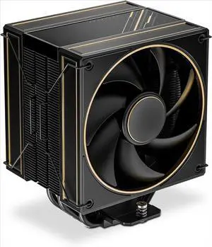 Limited Edition CPU Cooler, 2x120mm FDB Fans in Push-Pull Configuration, 100% RAM Clearance, Black Air Cooler Support Intel and AMD Sockets
