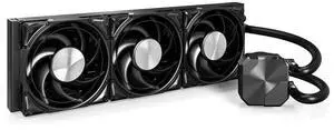 HyperFlow Silent 360 Black  Ultra-Quiet AIO Liquid CPU Cooler, 3100RPM Pump, High-Efficiency , Intel & AMD Compatible, ARGB-Free