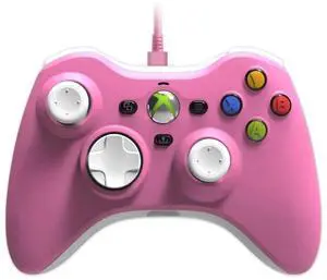Wired Controller - Pink - Officially licensed Xbox 360 Controller replica for use,Plug and Play Gaming Gamepad