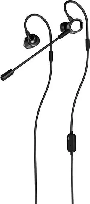 Tusq in-Ear Mobile Gaming Headset  Dual Microphone  Ergonomic Suspension Design Earphones  Black