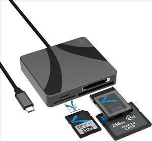 USB-C Multi-Card Reader for CFexpress Type B, CFast 2.0, and microSD/SD Cards (CR-C4PM)