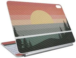 Carbon Fiber Skin Compatible - Sunset Forest - Premium 3M Vinyl Protective Wrap Decal Cover - Easy To Apply