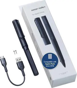 Steel Black iPad Pen - Stylus Pen with Palm Rejection, tilt Sensitivity & Ergonomic Grip - up to 10 Hours Battery Life