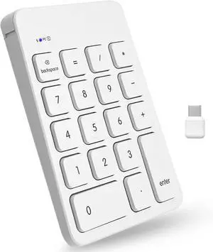 Wireless Number Pad | Wireless 10 Key for Laptop PC Computer Notebook Surface
