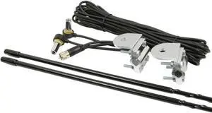 RPPS-23KB Platinum Series Black 3 Foot 1000 Watt Dual Mirror Mount CB Antenna Kit
