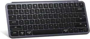 Ultra-Slim ZMK/Launcher Wireless Bluetooth 2.4 GHz/Wired Connection Keyboard for Mac Windows Linux - Gray