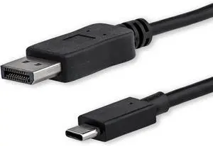 6ft/1.8m USB C to DisplayPort 1.2 Cable 4K 60Hz - USB-C to DP Adapter HBR2 - USB (CDP2DPMM6B) 6ft/1.8m USB C to DisplayPort 1.2 Cable 4K 60Hz - USB-C to DP Adapter HBR2 - USB (CDP2DPMM6B)