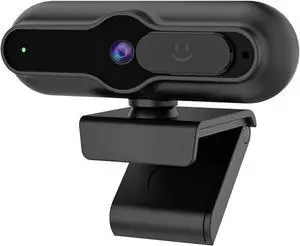 4K Webcam for PC, 1/2.5" Sensor & 12MP, 1080P & 60FPS, PDAF Auto-Focus, Built-in Microphone