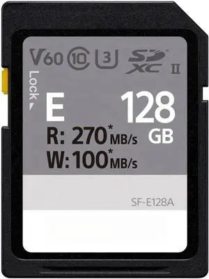 128GB E Series UHS-II SDXC Memory Card