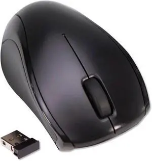 Compact Mouse, 2.4 GHz Frequency/26 ft Wireless Range, Left/Right Hand Use, Black
