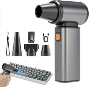 Compressed Air Duster, Stepless Speed Electric Air Duster, Metal Shell Air Blower with Brushless Motor