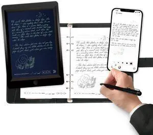 Digital Smart Pen Notebook and Writing Board Set, Real-time Sync for Digitizing, Convert to Text,Storing