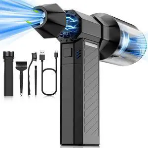 Electric Air Duster - Vacuum 2 in 1 & Cordless 6000mAh Mini Turbo Fan Blower, Keyboard Computer Car Cleaner
