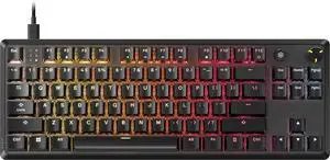 K70 CORE TKL RGB Tenkeyless Mechanical Wired Gaming Keyboard  Pre-Lubed MLX Red v2 Linear Switches  Black