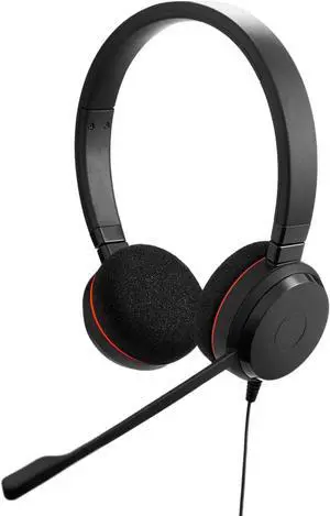 Wired Headset - Dual-Ear Wired Headset for Office and Work from Home - Call Control - USB-C/A Connectivity - Black