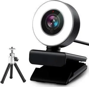 Streaming Webcam 1080P, 960A HD Web Camera USB Web Cam for Gaming Conferencing Video Chatting Mac Windows Desktop Computer Laptop Wide Angle Webcam