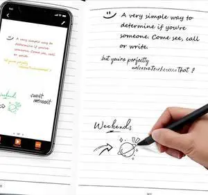 Smart Pen and Notebook - Smartpen Writing Set, Digital Smart pens for Note Taking, Storing, and Sharing Paper Notes