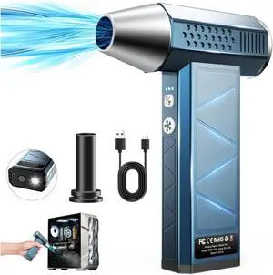 Compressed Air Duster, 380000RPM Powerful Electric Air Duster , 4-Gear Rechargeable Mini Blower, Jet Dry Blower