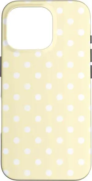 Butter Yellow and White Case for iPhone 16 Pro