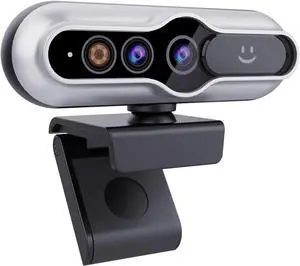2K HD Webcam with Infrared Windows Hello Facial Recognition, Computer Camera, Privacy Cover, Noise Canceling Microphones
