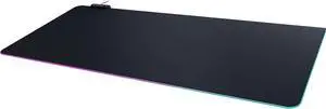 Ultra-Wide PC Gaming Mousepad, Extended Keyboard Desktop Mouse Pad with Stitched Edges, Smooth - Black