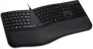 Pro Fit Ergonomic Wired Keyboard- Black (K75400US)
