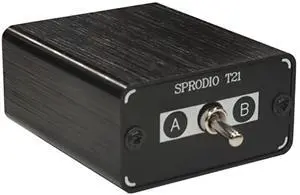 SPRODIO 2 Port 3.5mm Stereo Audio Switch Box AUX Headphone Speaker Manual selector switcher Use 6A Toggle Switch (2 in 1 Out / 1 in 2 Out) -T21