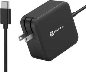 for100W USB C Laptop Charger Universal GaN III Power Supply Adapter Replacement Foldable Fast Charger PD3.0 for MacBook Pro/Air Dell HP Lenovo Asus Steam Deck and All Type C Devices (5ft Cable)