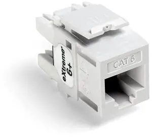 FOR-61110OW6 eXtreme Cat 6 QuickPort Connector 10Pack White