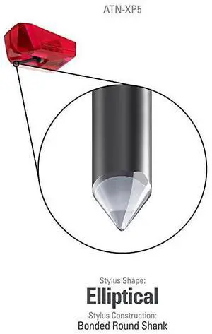 forATNXP5 Elliptical Replacement Turntable Stylus for ATXP5 Cartridge