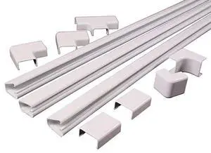 forCable Management Kit, CordMate II, Cord Organizer and Hider, Cord Cover, Concealer, and Protector for Wall, White, Medium Capacity, 16318, 144 Inches