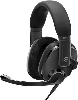 FOR-EPOS H3 Closed Acoustic Gaming Headset with Noise-Cancelling Microphone - Plug & Play Audio - Around The Ear - Adjustable Ergonomic - for PC Mac PS4 PS5 Switch Xbox - Onyx Black