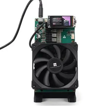 Stellapex Bitcoin Solo Miner NerdQaxe++ 4.8TH/s Hashrate 75W Power 4 BM1370 ASIC Chips Miners Home Mining Machine Open Source for BTC, BCH, BSV Miner