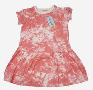 Cat & Jack Coral Tie Dye Girl Dress, 3T Cat & Jack Coral Tie Dye Girl Dress, 3T