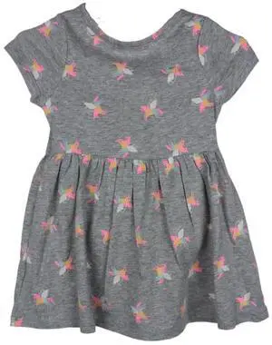 Cat & Jack Gray Multi-Unicorn Girl Dress, 4T Cat & Jack Gray Multi-Unicorn Girl Dress, 4T