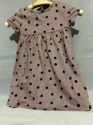Cat & Jack Dusty Pink Dot Girl Dress, 3T Cat & Jack Dusty Pink Dot Girl Dress, 3T