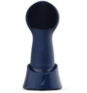 Nautica PC130 Sonic Facial Cleansing Brush Made with Ultra Hygienic Soft Silicone, Waterproof and Rechargeable Face Scrub Brush for Men & Women